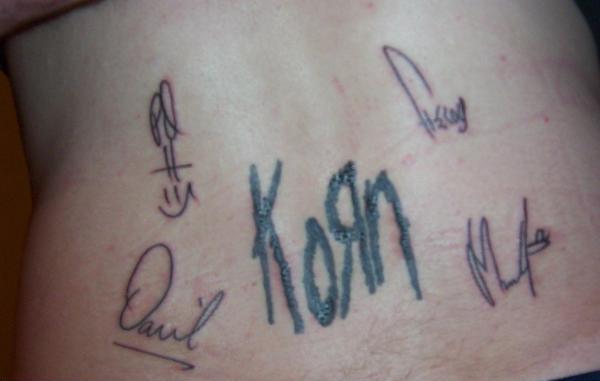 Korn saved my life, bro. This way I'll never forget that.